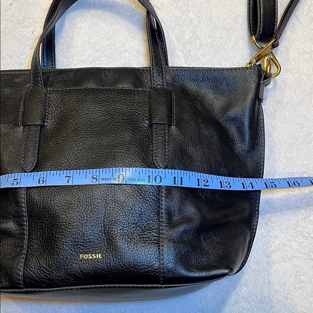 Fossil Black Leather Crossbody Bag - Picture 3 of 7